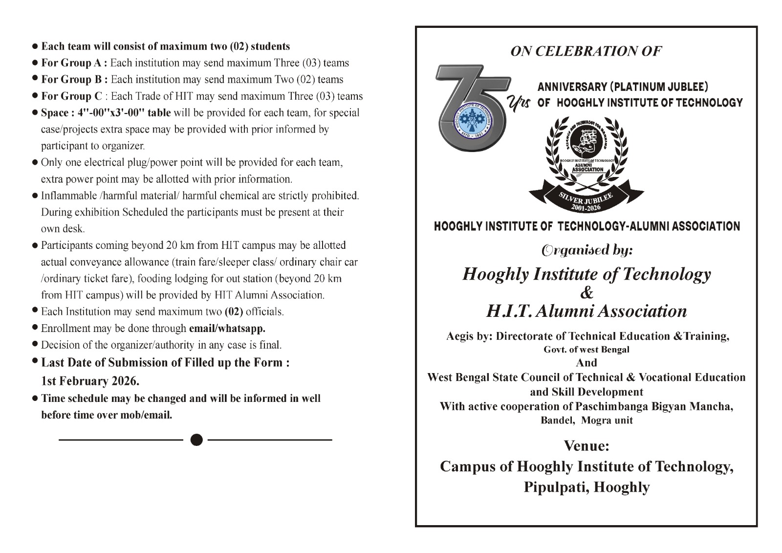 Science and technology cum model competition